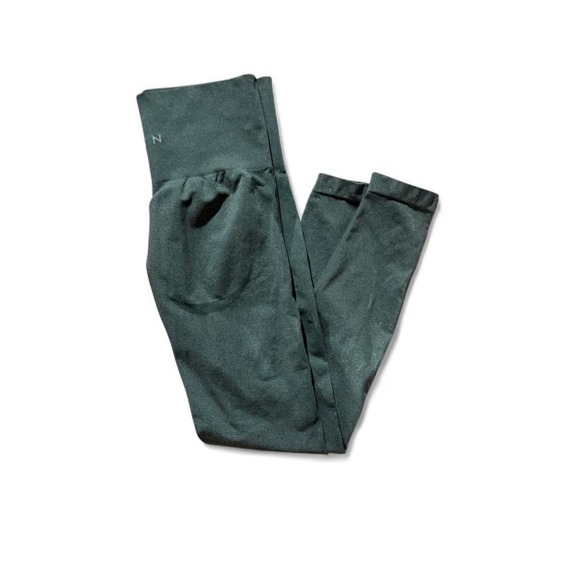 NVGTN – Seamless High Waisted Leggings – Women's Small – Green – Gym Yoga - Picture 4 of 4